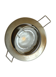 Salhiya Lighting Spotlight Frame, GU10 Bulb Type, Round Movable, AL229BNM, Chrome