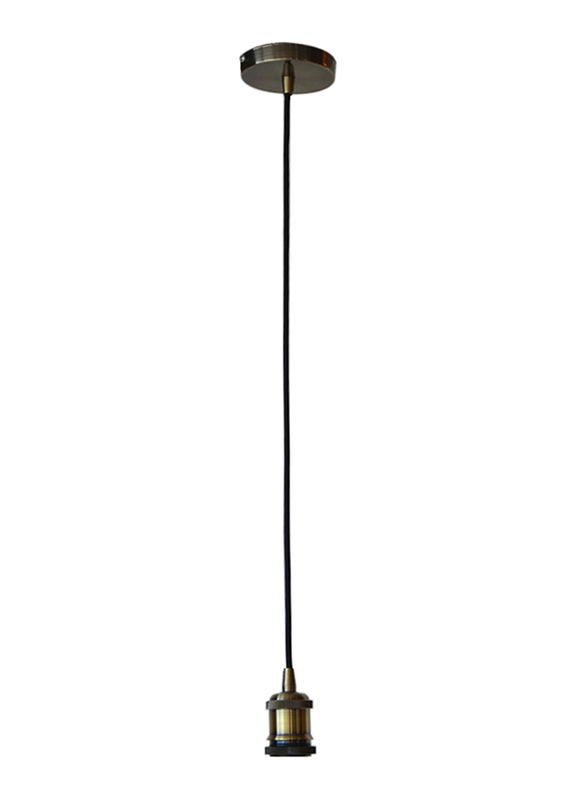 Salhiya Lighting Veronica Suspension Indoor Metal Hanging Pendant Light, E27 Bulb Type, Glass, Retro Style, Rose Gold