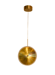 Salhiya Lighting Modern D300mm Cymbal Vertical Pendant Light, Gold