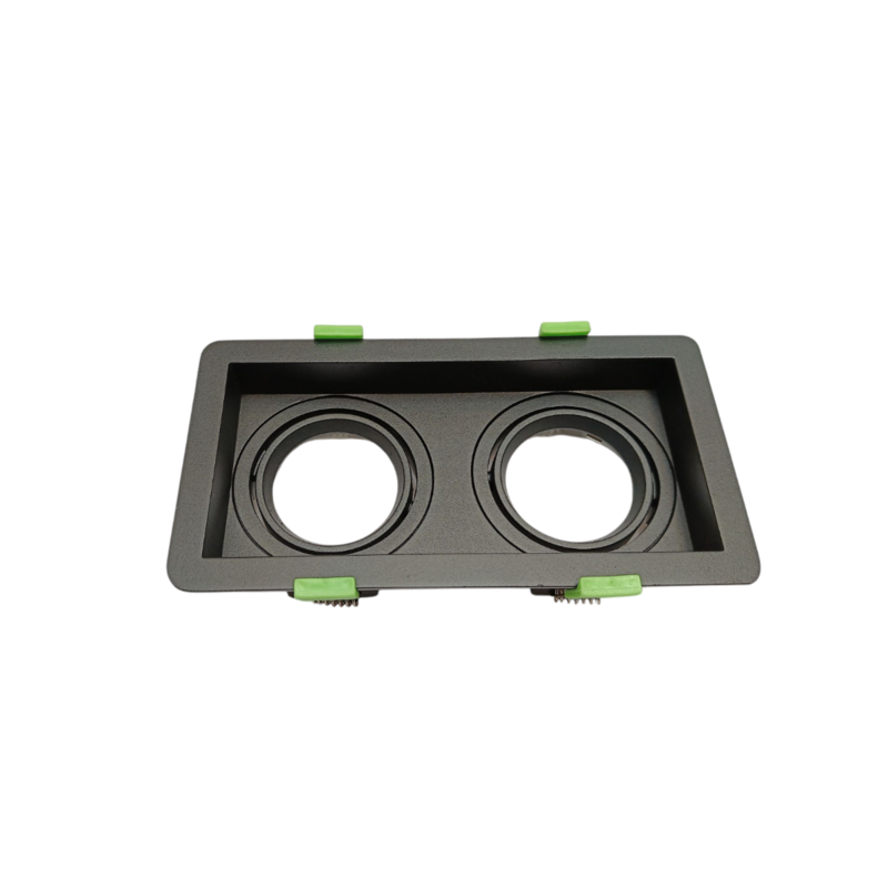 

Al Salhiya Lighting Indoor Double Spot Light Frame Movable GU10 DB12 - Black