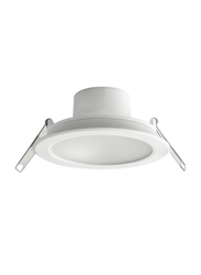 Megaman Sienalite Integrated Ceiling Downlight, LED Bulb Type, 8W, F55400RC/WH26, 6500K-Day Light