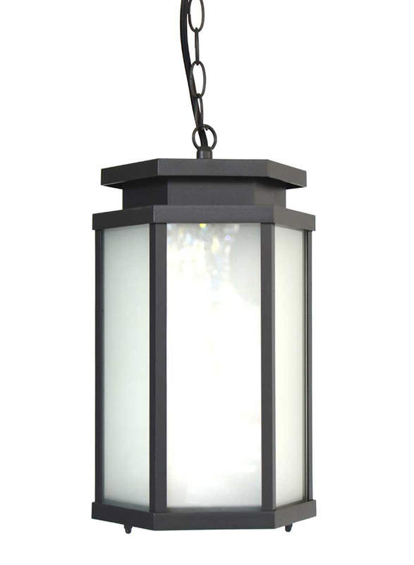 Salhiya Lighting Outdoor Hanging Ceiling Light, E27 Bulb Type, 1655A, Dark Grey