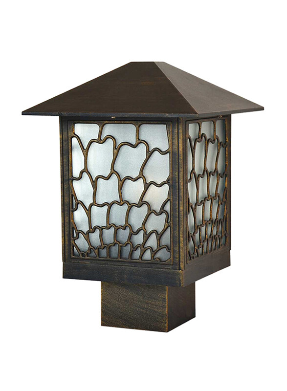 

Salhiya Lighting Gate Top Light, E27 Bulb Type, Glass Diffuser, 8702, Goldmine
