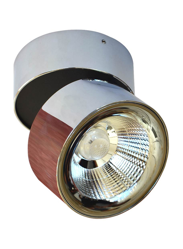 Euroluce Spotlight Frame, LED Bulb Type, Surface Mounted Adjustable, 10W Cree, LC1295, Chrome