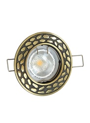 Salhiya Lighting Spotlight Frame, LED Bulb Type, Round Fixed, AL146A GAB, Bronze