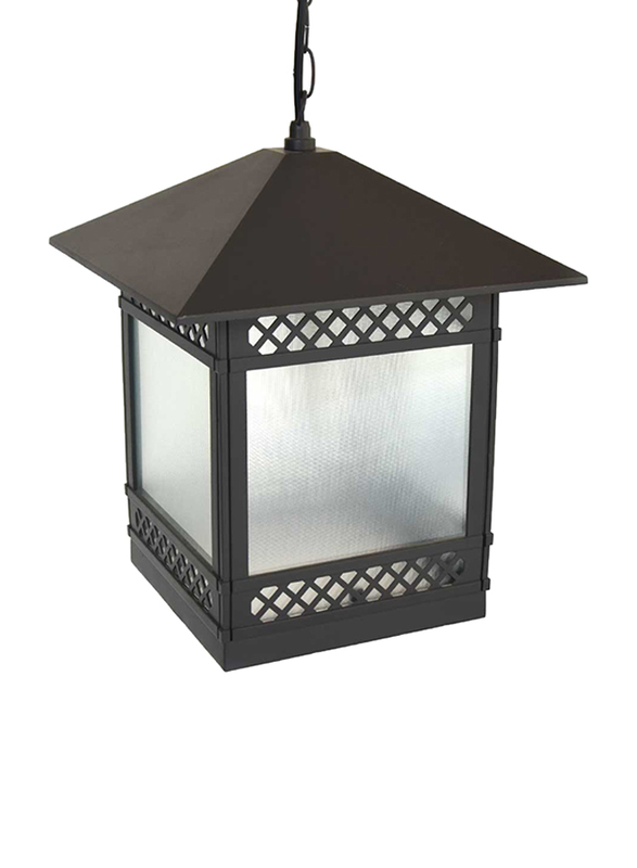 مركز اضواء الصالحية مصباح سقف للاستعمال للخارج, نوع E27, زجاج, 7505, رمادي داكن