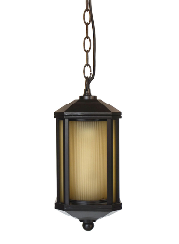 Salhiya Lighting Outdoor Hanging Ceiling Light, E27 Bulb Type, A2125, Black