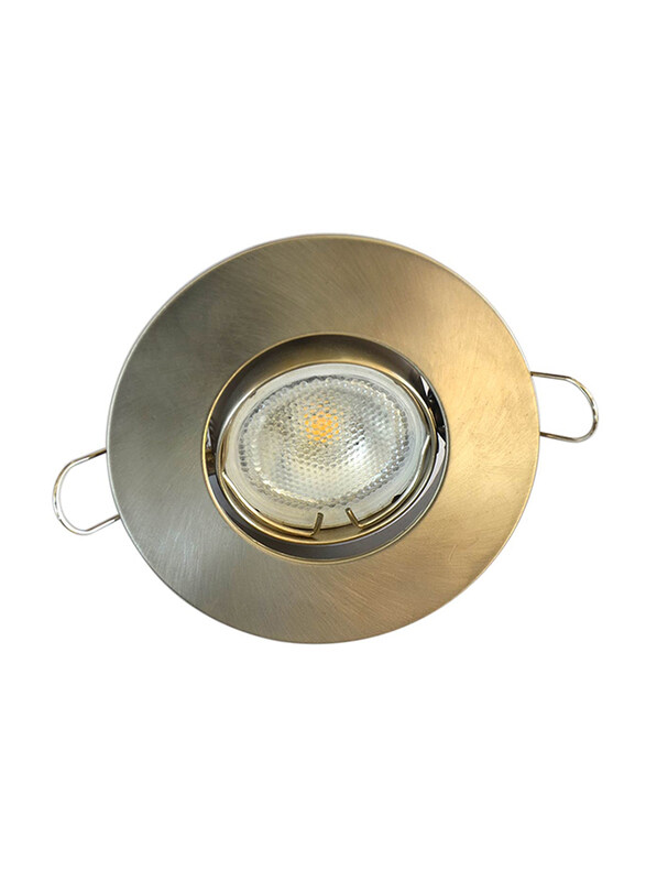 

Salhiya Lighting Spotlight Frame, LED Bulb Type, Round Movable, R206, Satin Nickel