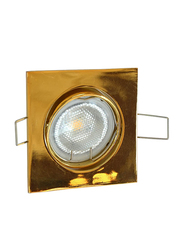 Salhiya Lighting Spotlight Frame, GU10 Bulb Type, Square Movable, AL229BPG, Gold