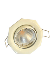 Salhiya Lighting Spotlight Frame, GU10 Bulb Type, Octagon Movable, Cast Aluminum, AL2298, White