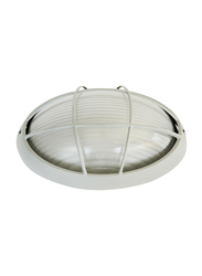 Salhiya Lighting Indoor/Outdoor Wall Bulkhead Light, E27 Bulb Type, P847, Grey