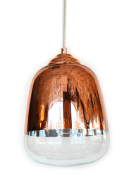 Salhiya Lighting Modern Nicka Ceiling Pendant Light, E27 Bulb Type, Small, MD15003134, Rose Gold