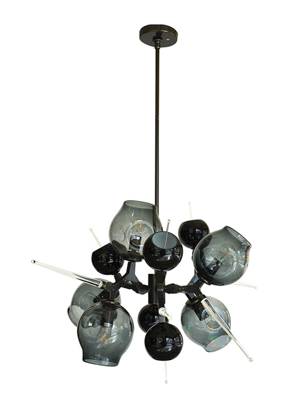 

Salhiya Lighting Modern Stylish Ceiling Hanging Light, G9 Bulb Type, MD109265, Black