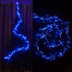 Salhiya Lighting 2-Meter Decorative Cluster 100 LED Light Chain, PL17637C, Blue