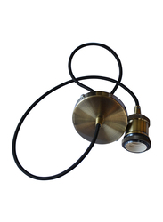 Salhiya Lighting Veronica Suspension Indoor Metal Hanging Pendant Light, E27 Bulb Type, Metal, Retro Style, Ching Copper