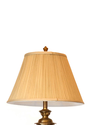 Salhiya Lighting Floor Lamp, E27 Bulb Type, T812, Brass/Beige