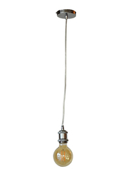 Salhiya Lighting Veronica Suspension Indoor Metal Hanging Pendant Light, E27 Bulb Type, Retro Style, 63/19, Nickel