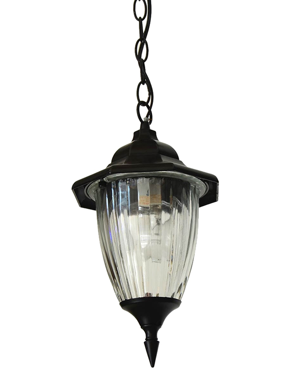 Salhiya Lighting Outdoor Hanging Ceiling Light, E27 Bulb Type, A07156, Black