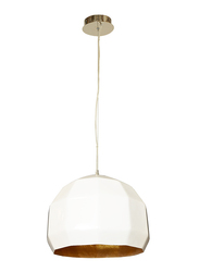 Salhiya Lighting Bowl Ceiling Pendant Light, E27 Bulb Type, D130526D400, White