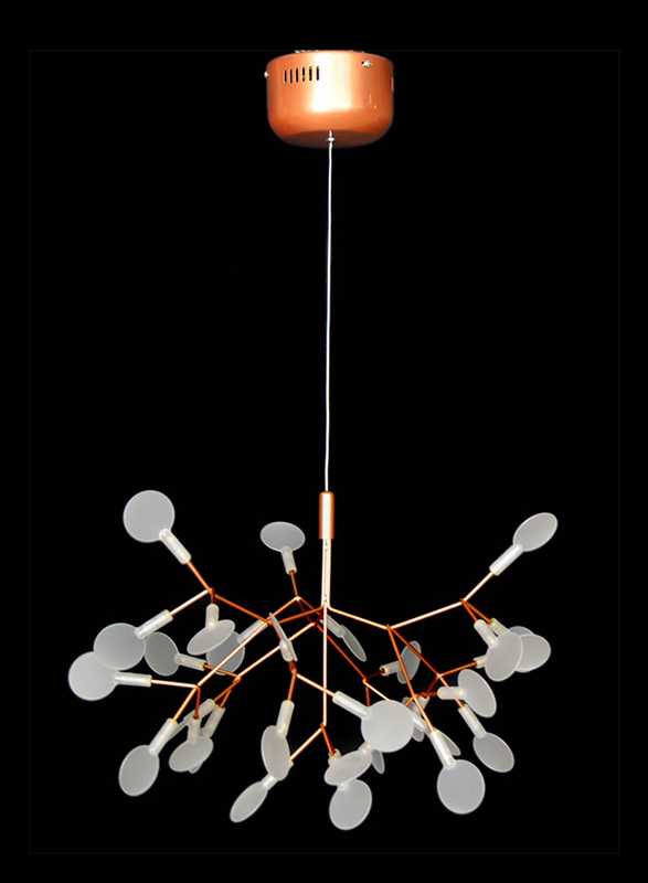 Salhiya Lighting Modern Stylish Ceiling Pendant Light, LED Bulb Type, 30 Bulbs, D170215, Gold