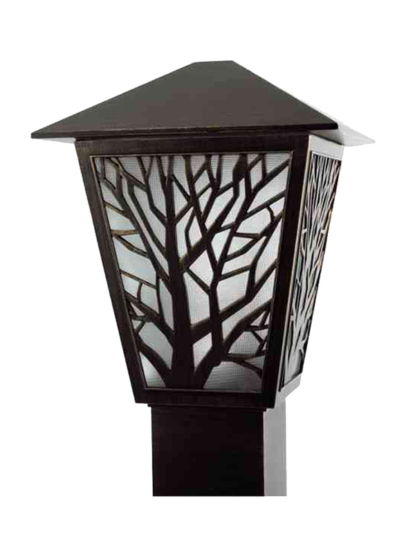 Salhiya Lighting Gate Top Light, E27 Bulb Type, Glass Diffuser, 146104, Black