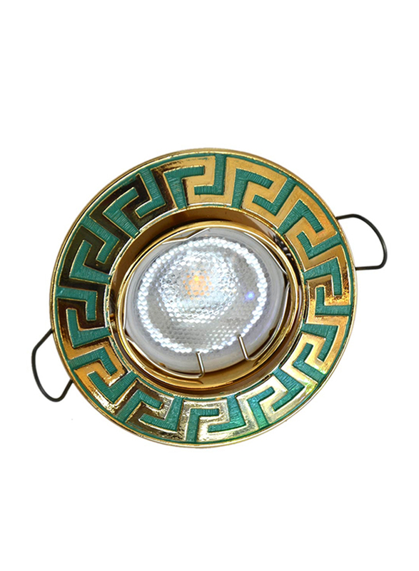 Salhiya Lighting Spotlight Frame, LED Bulb Type, Round Frame, 0731G/090809, Green