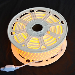 مركز اضواء الصالحية شريط اضاءة ال اي دي عالي الجودة مرن 50 متر , 8 واط/متر, مقاومة الماء IP65, OMLNE5050, اصفر
