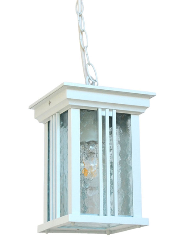 Salhiya Lighting Water Glass Diffuser Outdoor Hanging Light, 1745, White