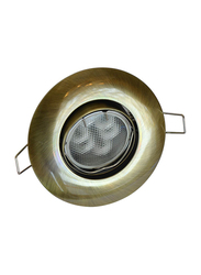 Salhiya Lighting Spotlight Frame, LED Bulb Type, Round Movable, AL333GAB, Gold