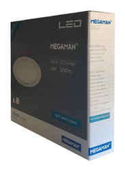 Megaman Sage Ultra Slim Ceiling Downlight, LED Bulb Type, 15W, FDL72500v0EX, 6500K-Daylight