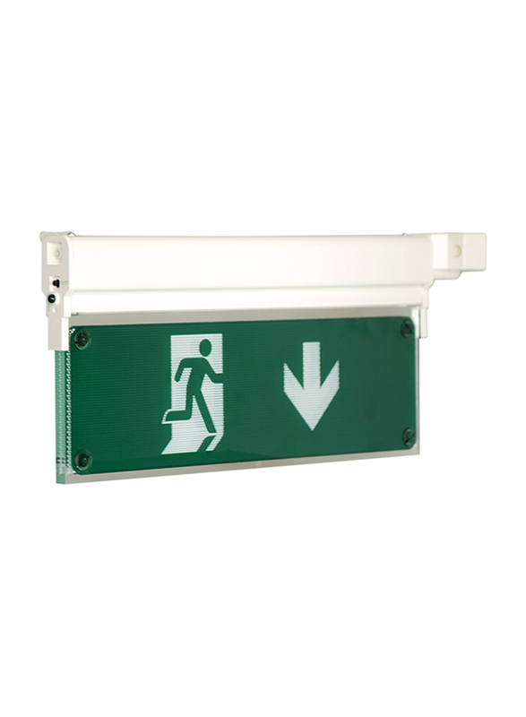 اوليمبيا مصباح للطوارئ, لافتة بعلامة مخرج, MLD28D, اخضر