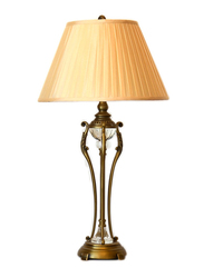 Salhiya Lighting Table Lamp, E27 Bulb Type, 41x67 cm, T127301, Brass/Beige