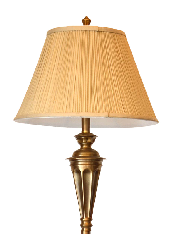 Salhiya Lighting Floor Lamp, E27 Bulb Type, T812, Brass/Beige