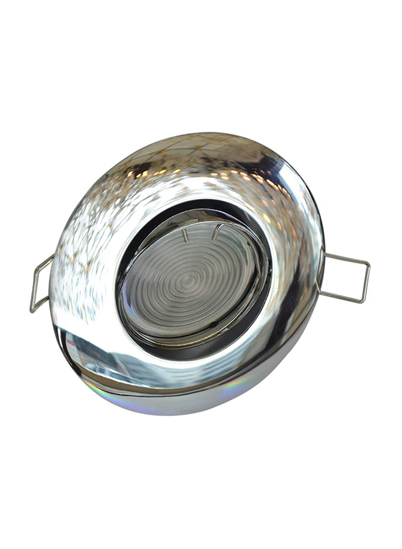 Salhiya Lighting Spotlight Frame, LED Bulb Type, Round Movable, 3x10 cm, AL333, Chrome