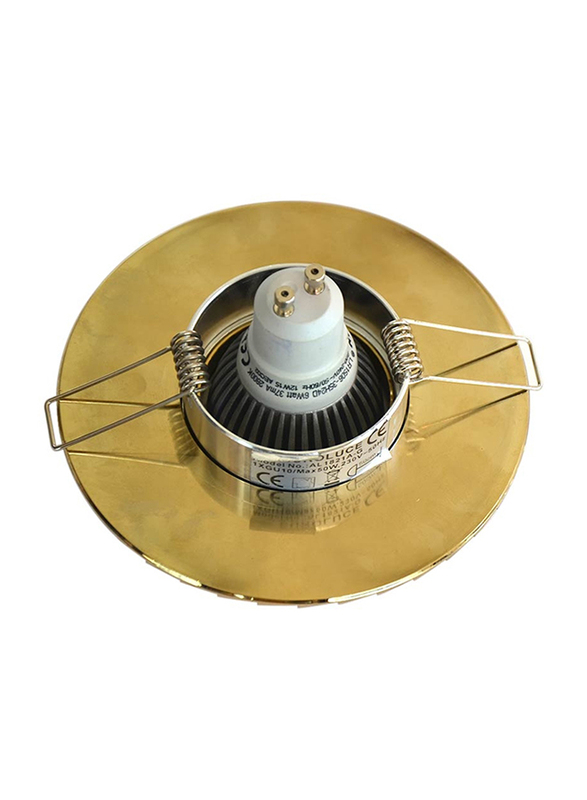 Salhiya Lighting Spotlight Frame, LED Bulb Type, Round Fixed, AL1821AG, Gold