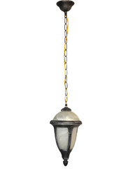 Salhiya Lighting Outdoor Hanging Ceiling Light, E27 Bulb Type, KJ870/1HBKSL, Black
