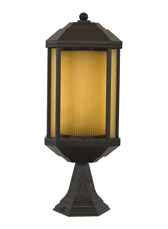 Salhiya Lighting Gate Top Light, E27 Bulb Type, A2139, Black