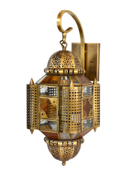 Salhiya Lighting Indoor Arabic Wall Light, E27 Bulb Type, DT132, Brass