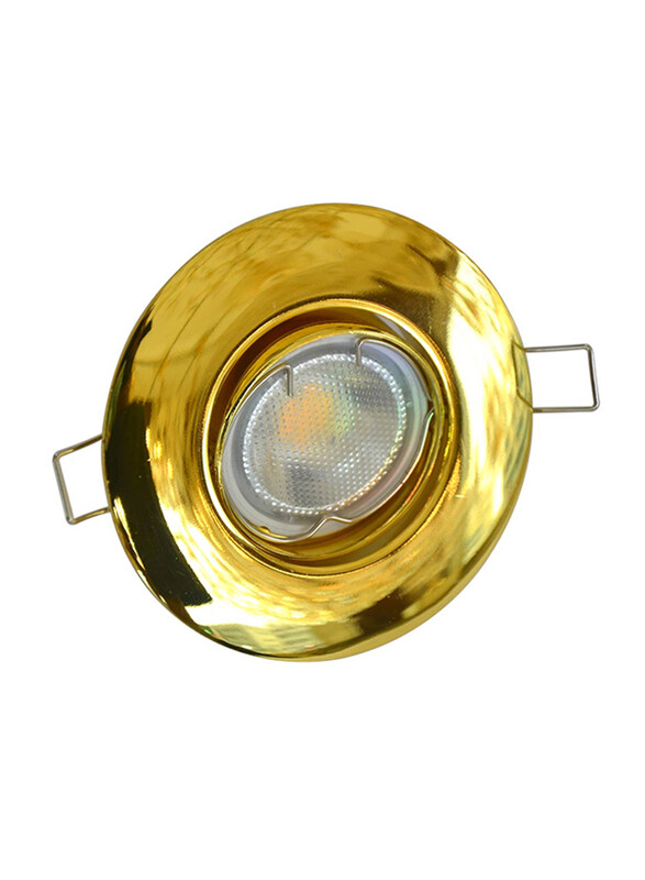 

Salhiya Lighting Spotlight Frame, GU10 Bulb Type, Round Movable, AL333, Gold