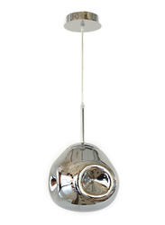 Salhiya Lighting Modern Delilah Ceiling Pendant Light, E27 Bulb Type, D170909/1, Silver