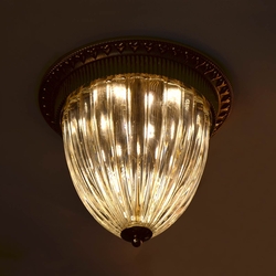 مركز اضواء الصالحية مصباح للسقف ال اي دي كريستال, القطر 33, 170332, ذهبي وردي