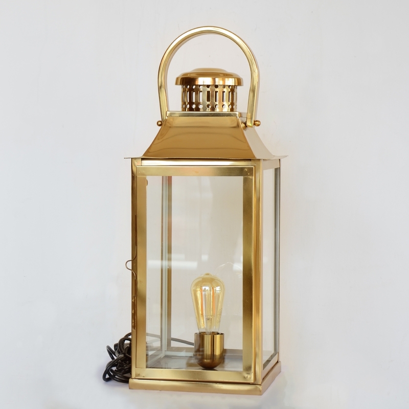 Salhiya Lighting Handmade Stainless Steel Lanterns, E27 Bulb Type, Small, 149349, Gold