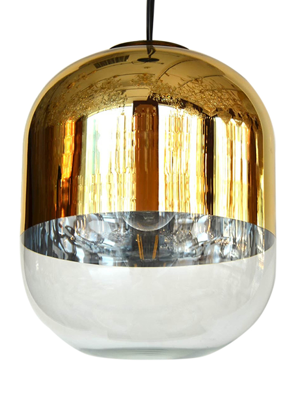 مركز اضواء الصالحية مصباح للسقف بتعليقة, نوع E27, صغير, MD10862, ذهبي