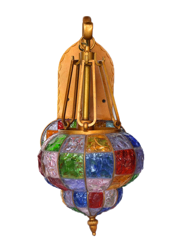 Salhiya Lighting Indoor Arabic Wall Light, E27 Bulb Type, Italy Stone, DT0809A, Multicolor