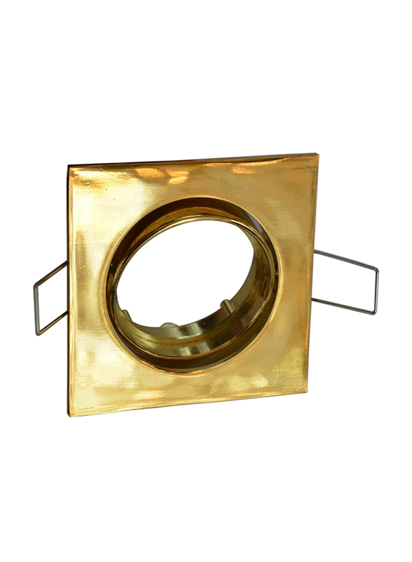 Salhiya Lighting Spotlight Frame, GU10 Bulb Type, Square Movable, AL229BPG, Gold