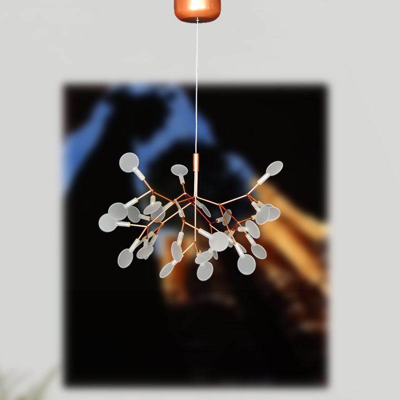Salhiya Lighting Modern Stylish Ceiling Pendant Light, LED Bulb Type, 30 Bulbs, D170215, Gold