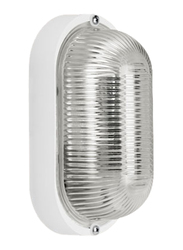 Lombardo Tartaruga Ovale 200 Senza Gabbia Outdoor Wall/Ceiling Light, E27 Bulb Type, LB44521, White