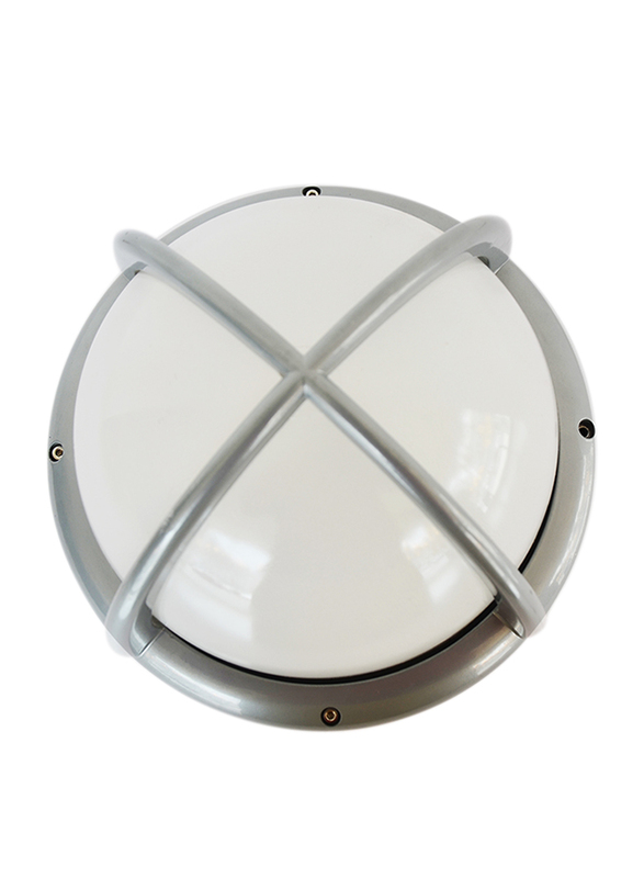 مركز اضواء الصالحية مصباح جداري للداخل و الخارج, نوع E27, P832, فضي
