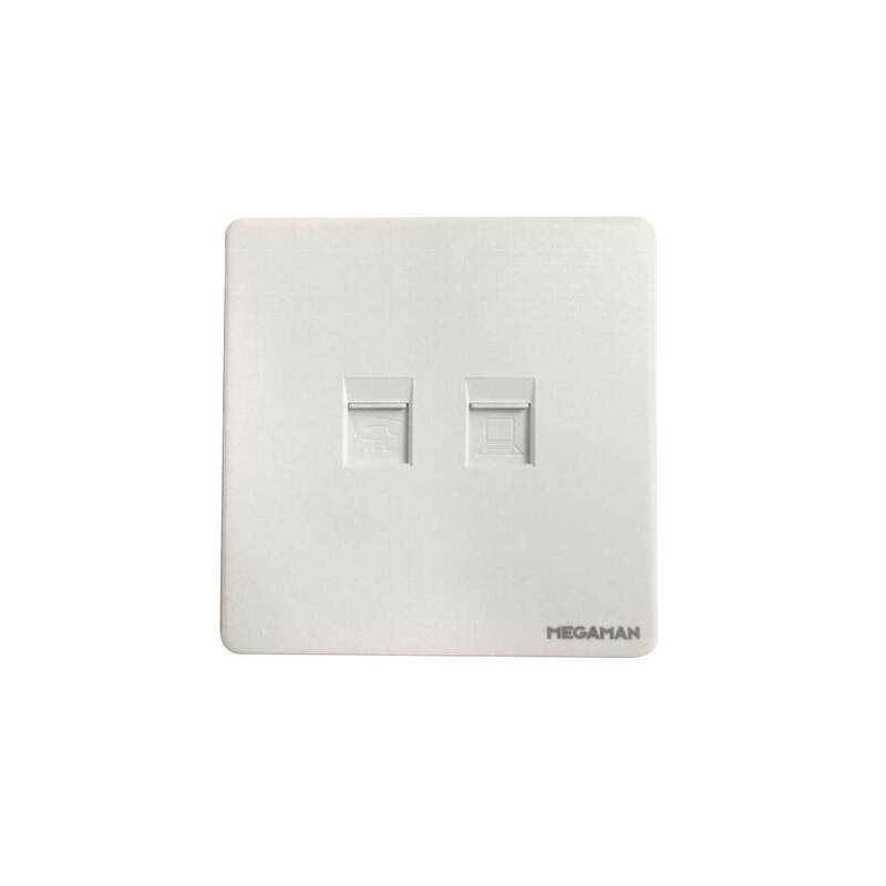 

Al Salhiya Lighting Megaman Telephone/Computer CAT6 Socket - White