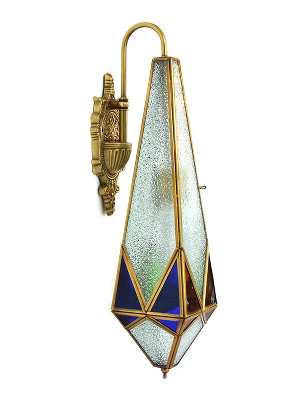 

Salhiya Lighting Indoor Arabic Wall Light, E27 Bulb Type, DT02218, Silver/Gold